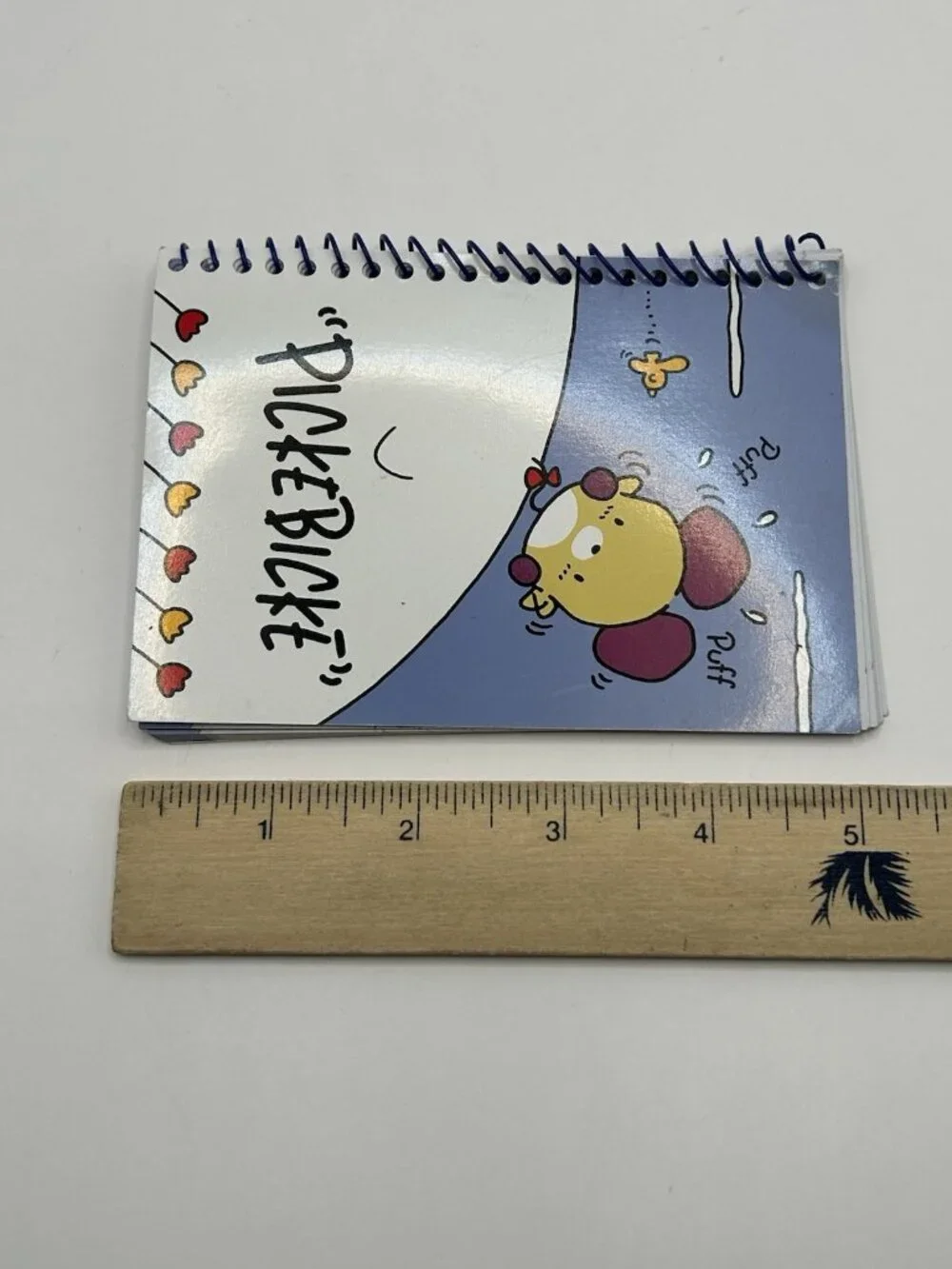 Sanrio 1995 Picke Bicke Spiral Notepad 33 Sheets Vintage Pickebicke Puff Bird